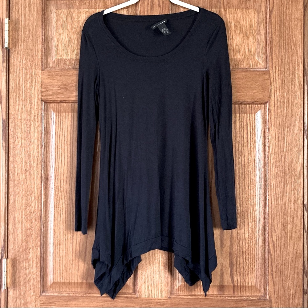 5/$15 Grace Elements Soft & Stretchy Black Long Sleeve Top Small